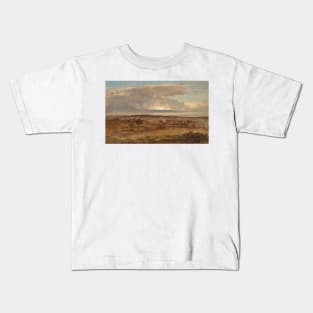 Hudson Valley by Frederic Edwin Church Kids T-Shirt